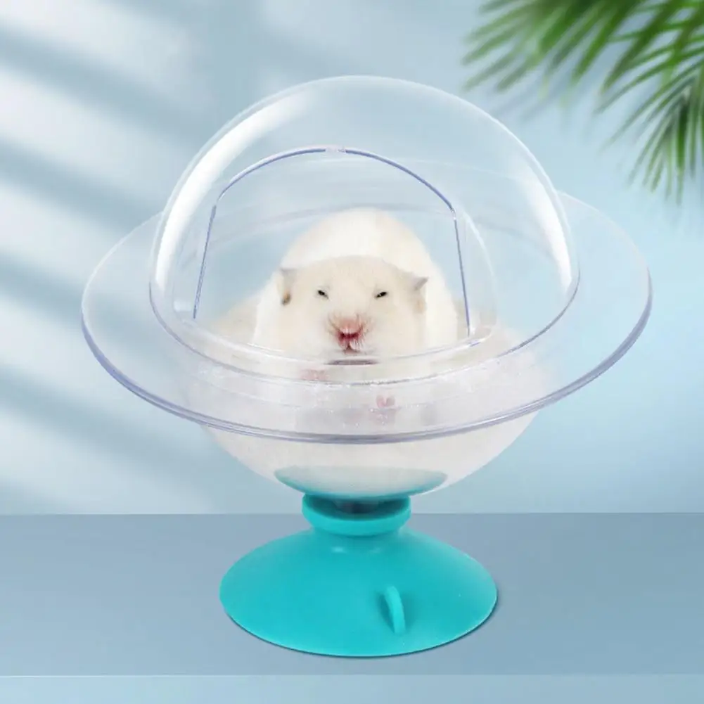 Widened Heightened Hamster Bathroom Hamster Sand Bath Detachable Transparent Hamster Bathroom Cage Accessories for Easy Sand