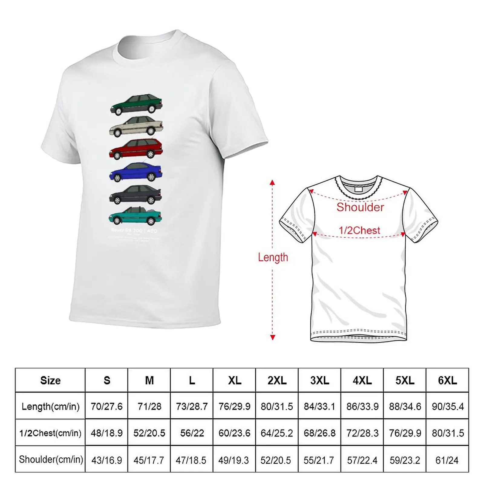 Rover R8 200/400 Classic Car Collection '92-'98 T-Shirt essential t shirt anime t shirts oversize