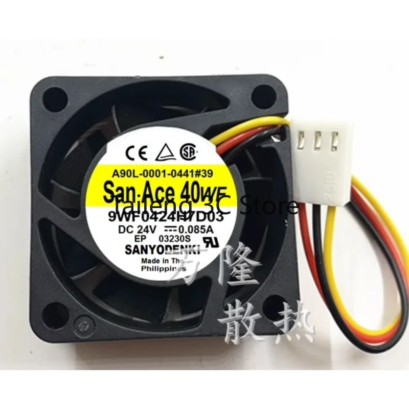 

New Cooling Fan for SanAce40WF 9WF0424H7D03 A90L-0001-0441 # 39 24V for FANUC Fan40*40*20MM