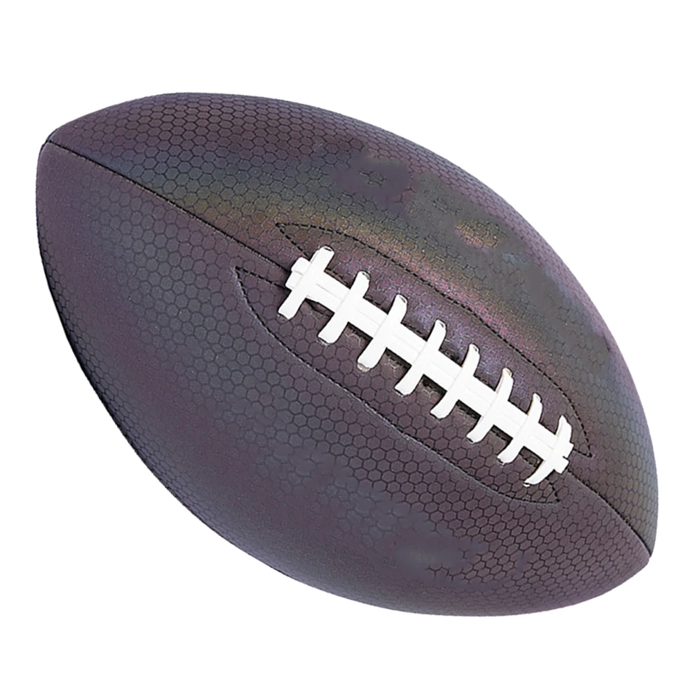 

Glowing Rugby Ball Professional Training Football Fluorescent Exercising Equipment Youth Pu Practice