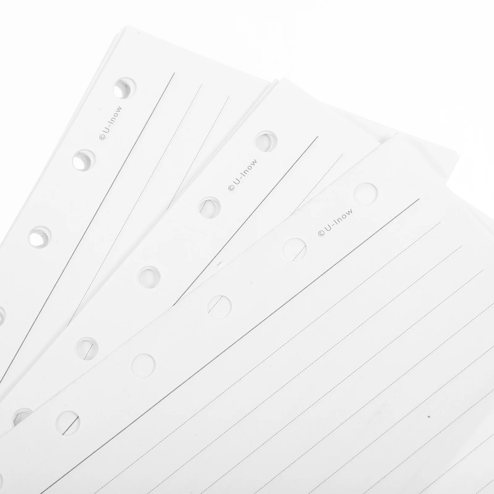 1 libro A7 ricarica rivestita a fogli mobili per 6 raccoglitori ad anelli diario notebook sostituzione bianco scrittura liscia inserto con manico ricaricabile