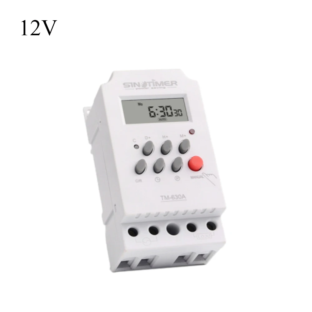 12V/24V/220V 30AMP Mini Time Switch Relay 7 days programmable 24hrs Timer Relay Streetlight Neon Stage Time Control Switch