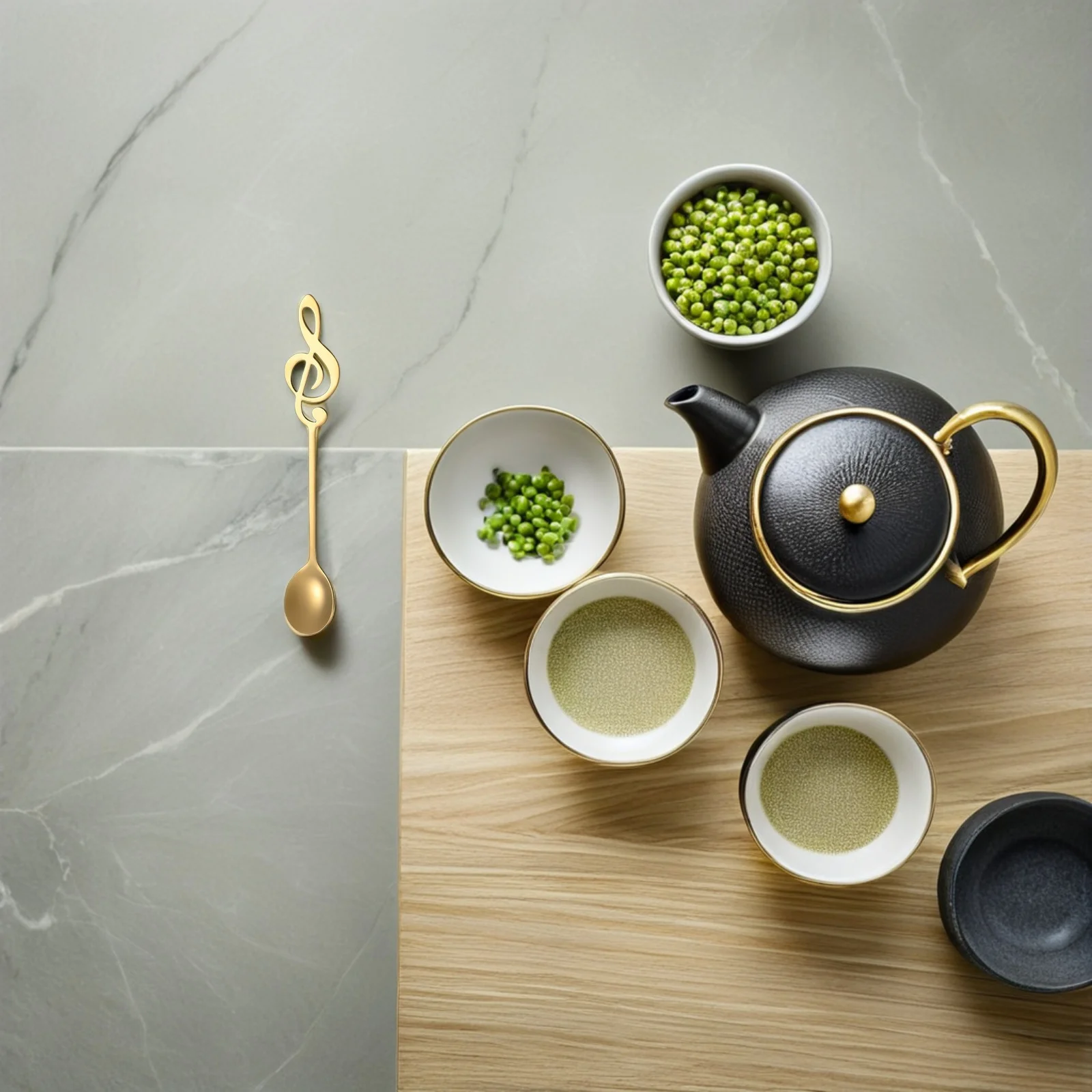 

12pcs Stainless Steel Note Spoon Creative Music Design Flavoring Spoon For Coffee Milk Yogurt Long Handle Mixing Dessert Tea