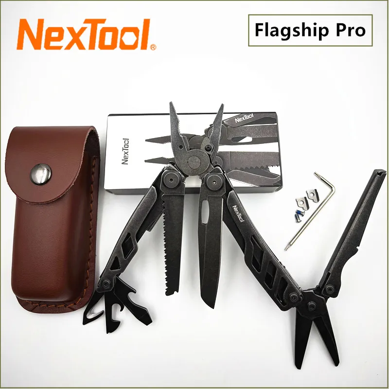 

NexTool Флагманский Pro Многофункциональный инструмент 16 в 1, складные плоскогубцы, карманный нож, EDC, многофункциональные инструменты, тактический многофункциональный инструмент, открытый кемпинг