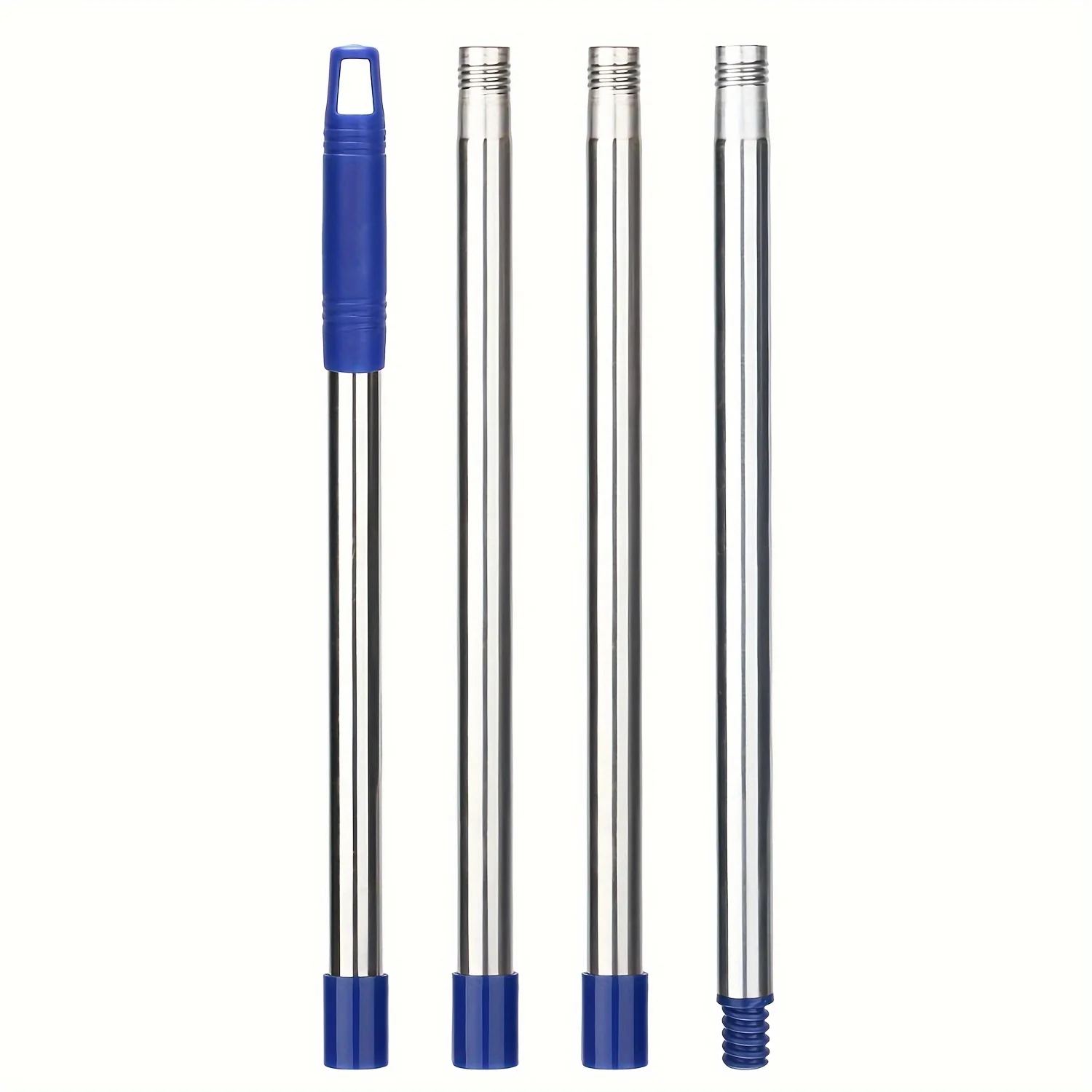 new spin mop handle mop rod replacement handle pole stick 4-section detachable extended mop rod pole for triangle spin mops