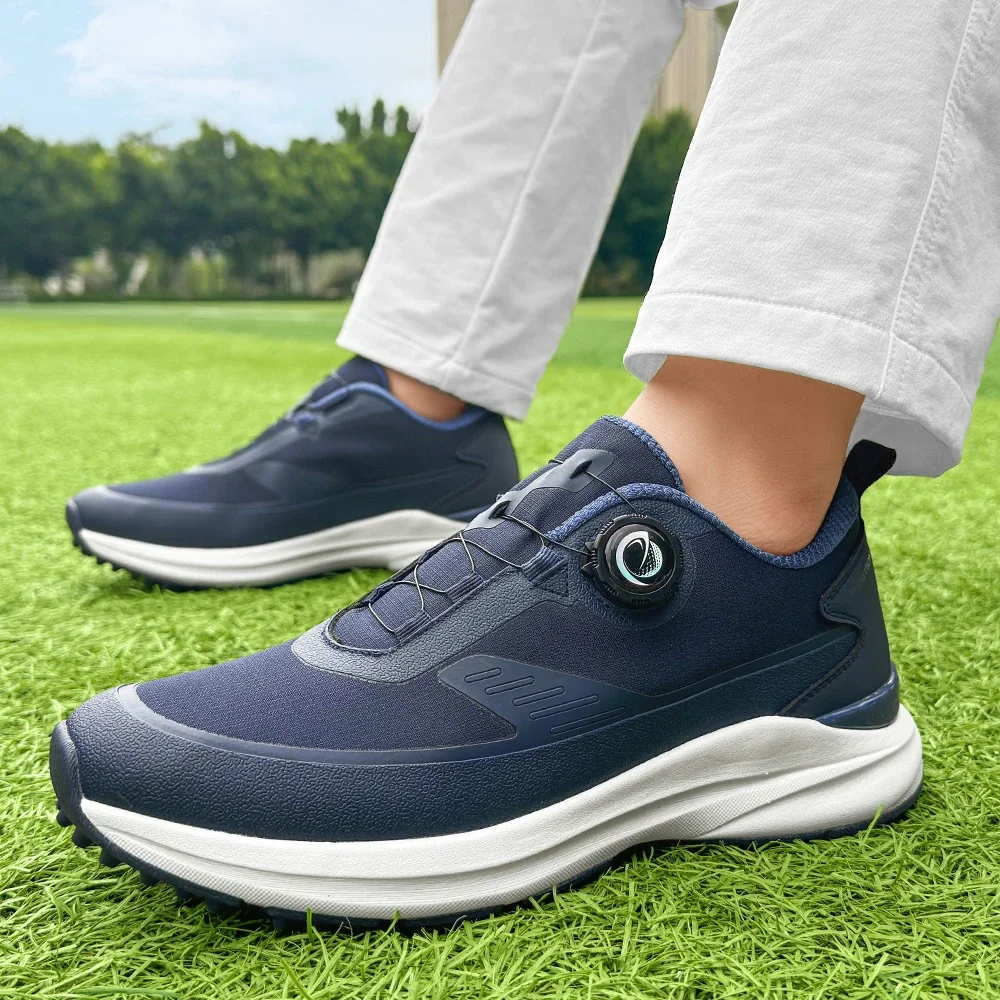 New  Summer Lightweight Mesh Breathable Golf Shoes For Men Anti Slip Casual Walking Golf Footwear 39-48