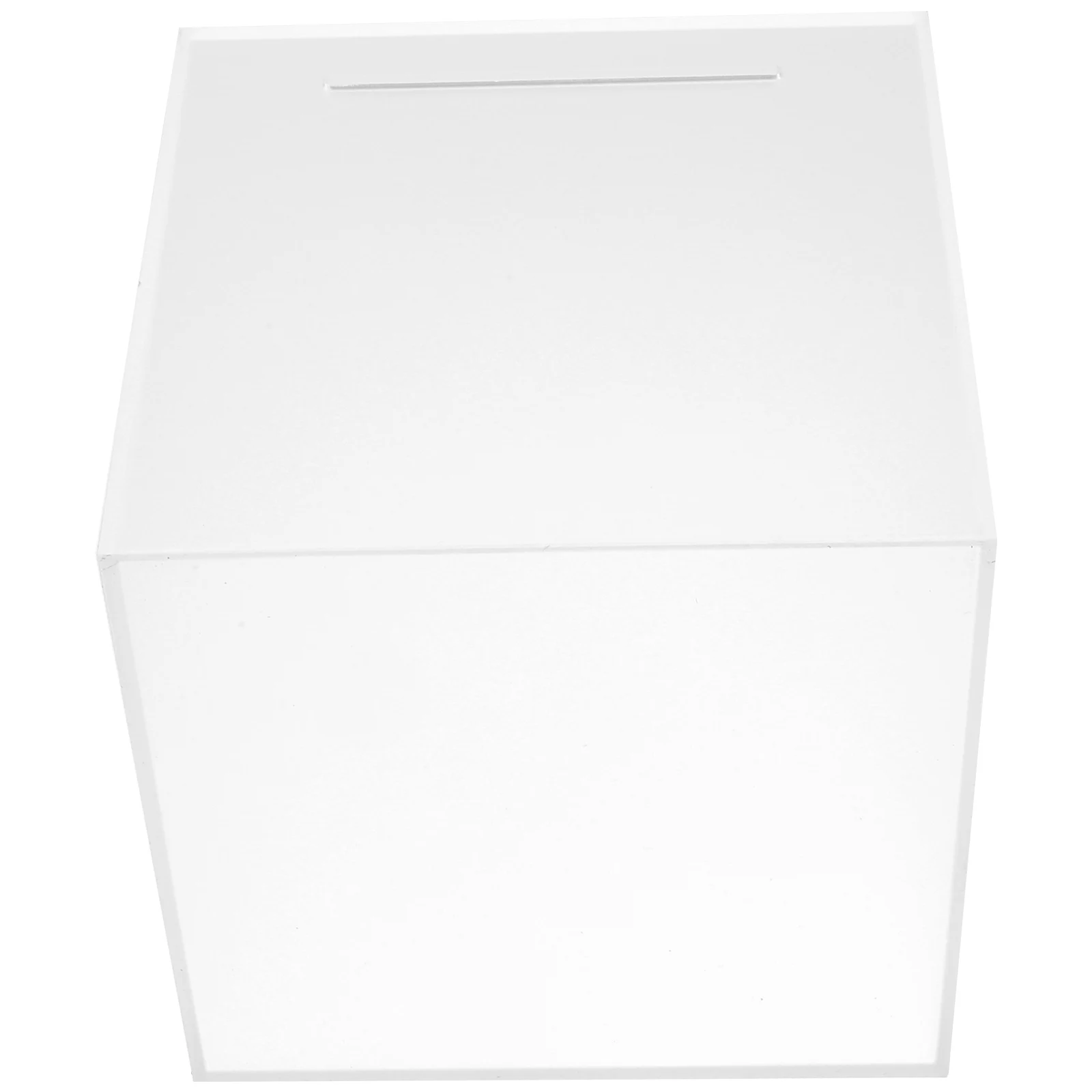 

Clear Acrylic Piggy Bank Compact Transparent Money Box Cube Coin Bank For Adults Desktop Saving Pot Cash Storage