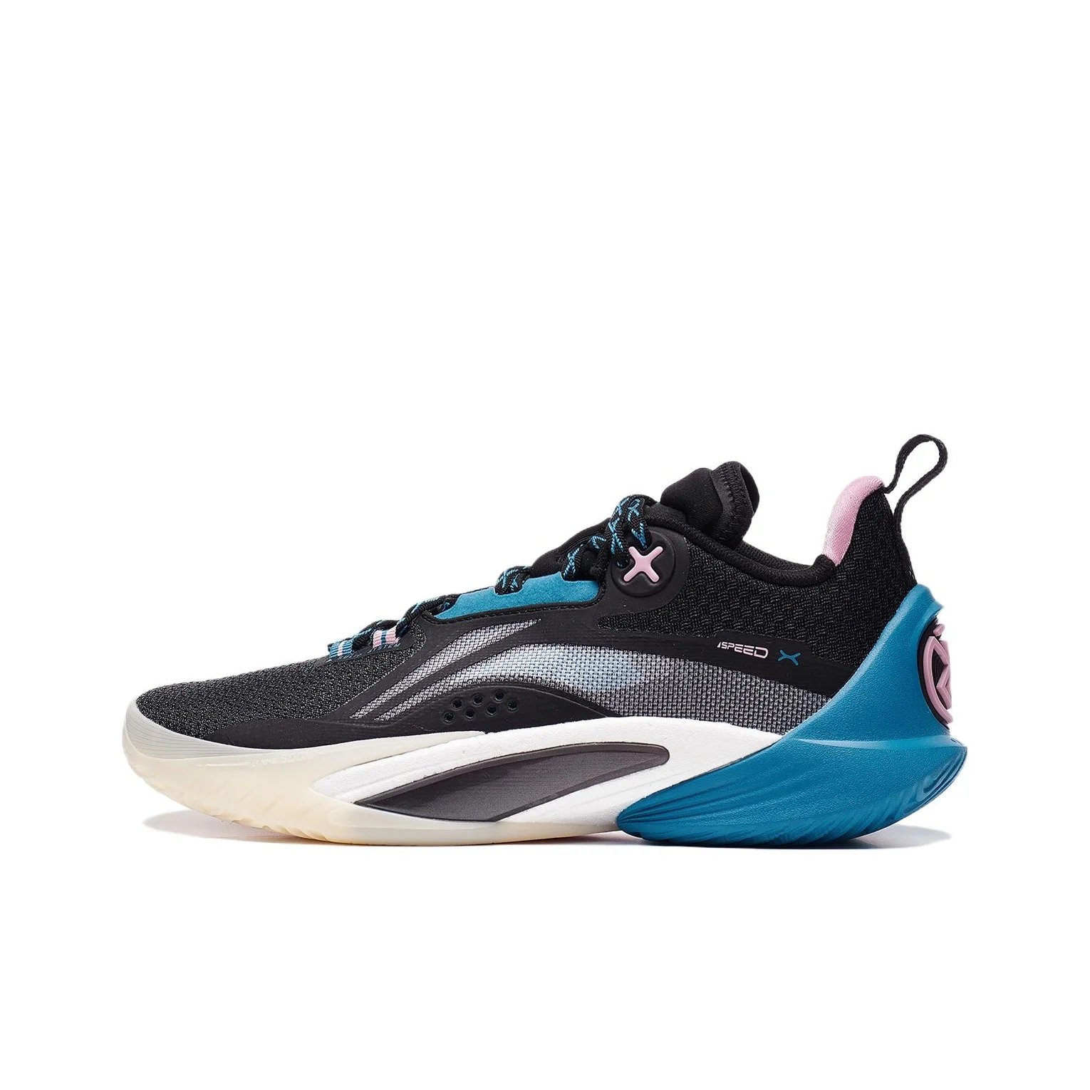 Li Ning Flash Strike 10 Cushioning Slip Resistant Abrasion Resistant Breathable Low top Basketball Shoes Men's Black ABAT085-3