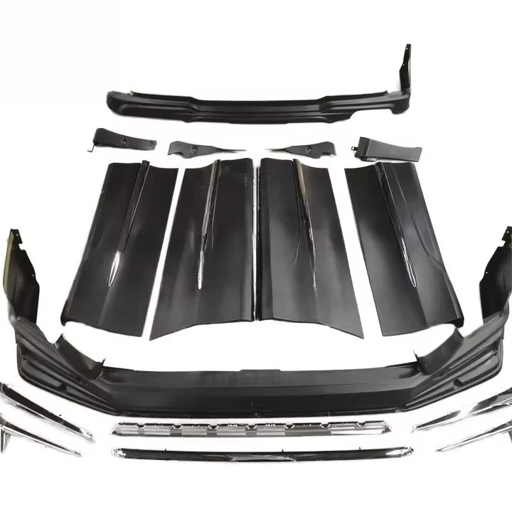 

PP front and rear bumper body kit fort splitter rear diffuser side skirt rear fender flared wide body kit