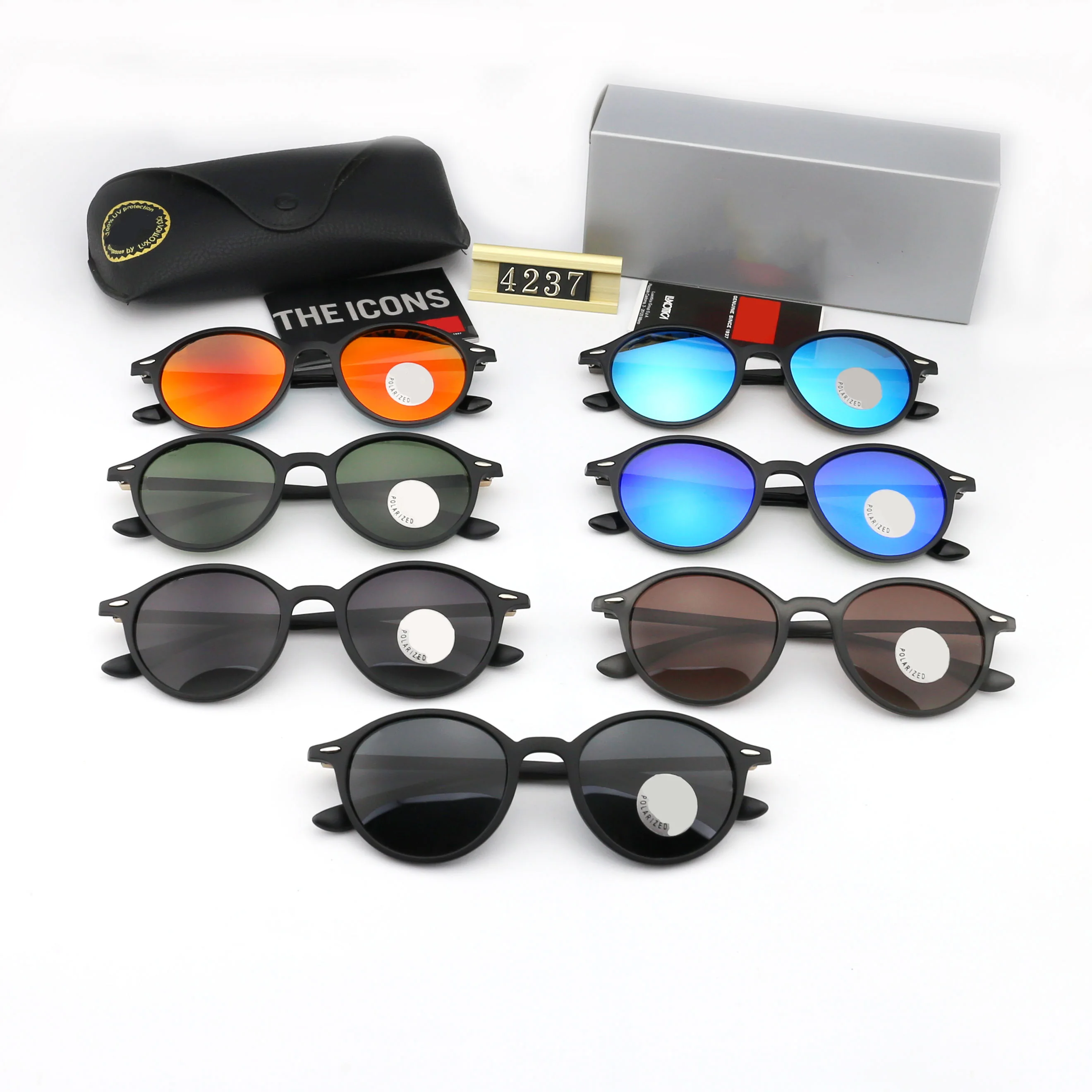 2024 popular RB oval frame fashionable sunglasses for men and women with bright lenses and strong light protection