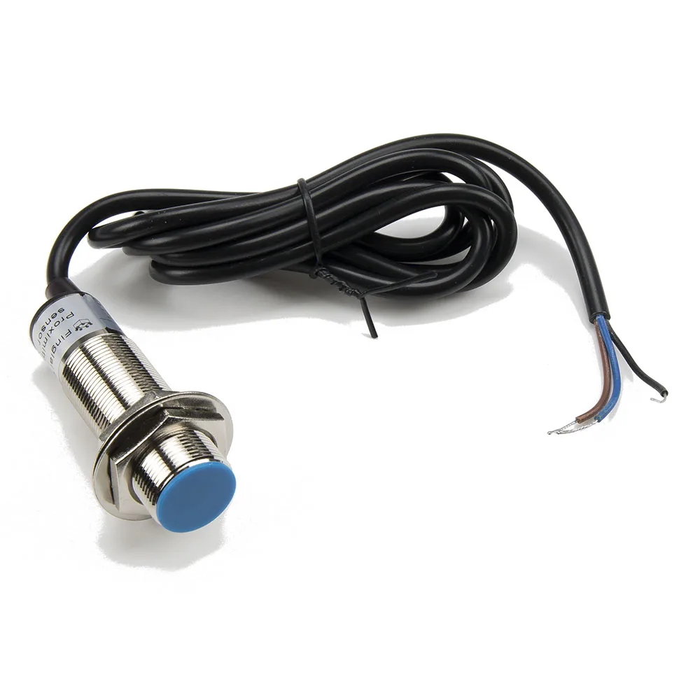 M18 5Mm Sensor Penginderaan DC 6-36V NPN PNP NO NC LJ18A3-5-Z/BX Oleh AX AY Silinder Sensor Jarak Induktif