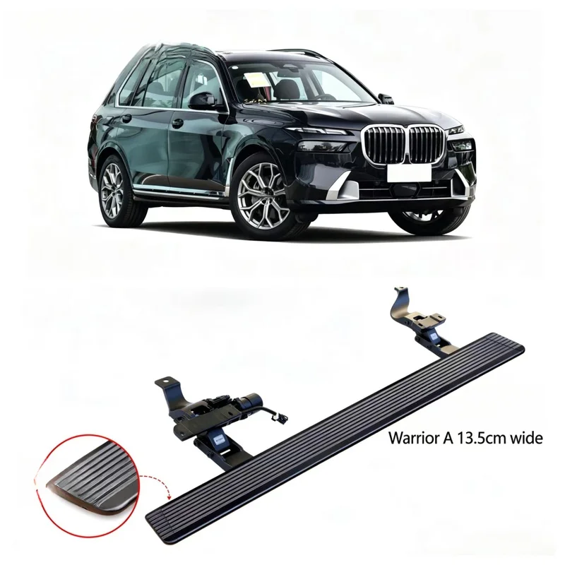 High Quality Electric Retractable Running Boards with Anti-Slip Wear-Resistant Surface for Full-Size SUV 2019-2025 Off-Road Side