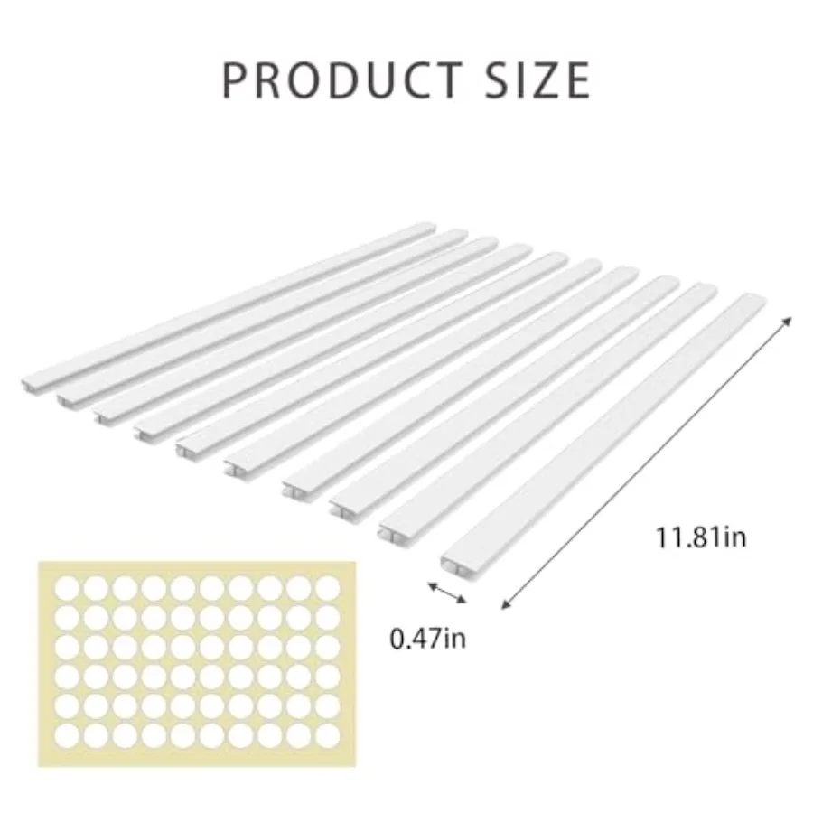 Coffee Pod Holder Wall Mount, 10-Piece Adhesive Coffee Pod Organizer for K-Cups, Nespresso Pods, Space-Saving Storage for Kitch