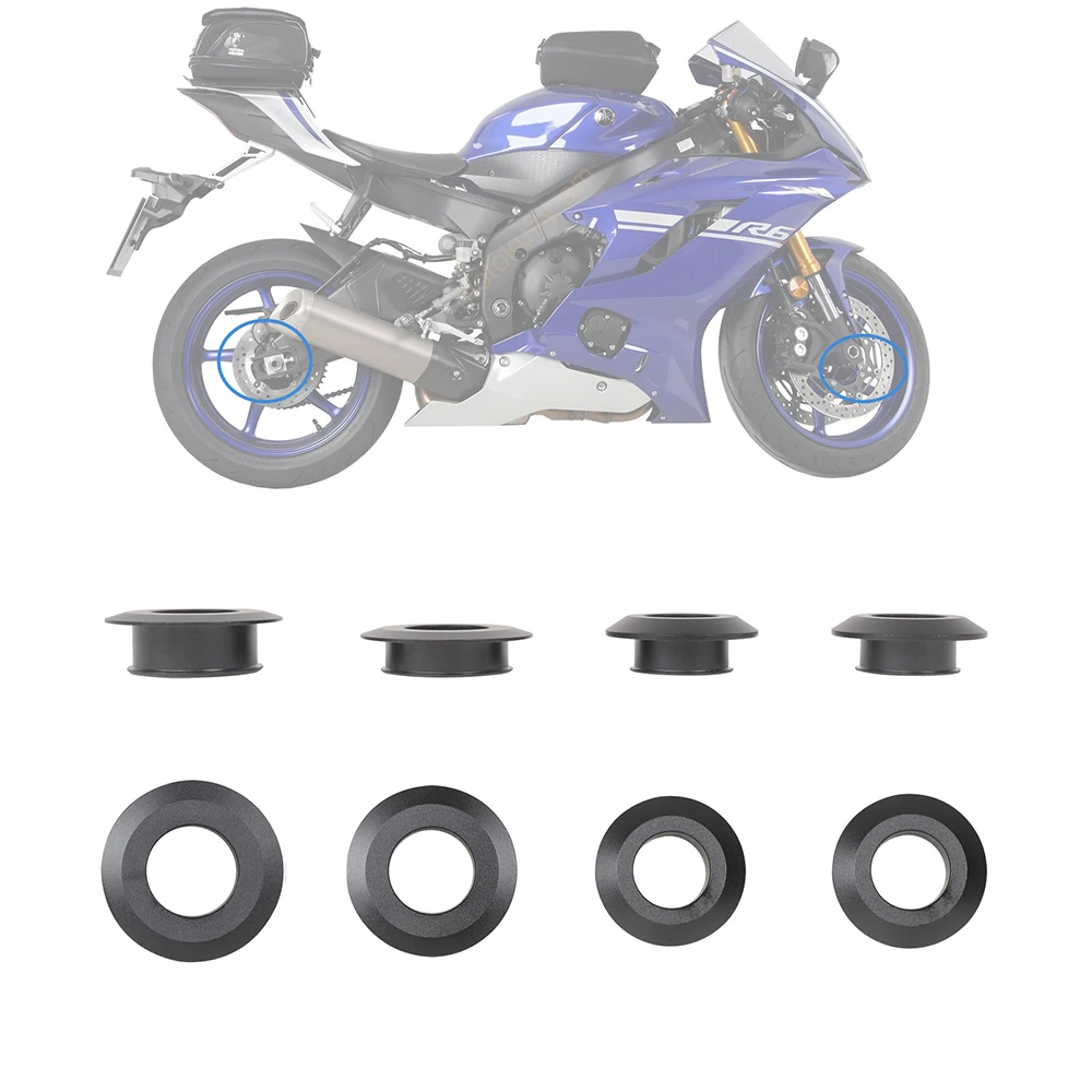 4PCS MOTO4U Captive Motorcycle Racing Wheel Spacer Aluminum Accessories For YAMAHA R6 2017 2018