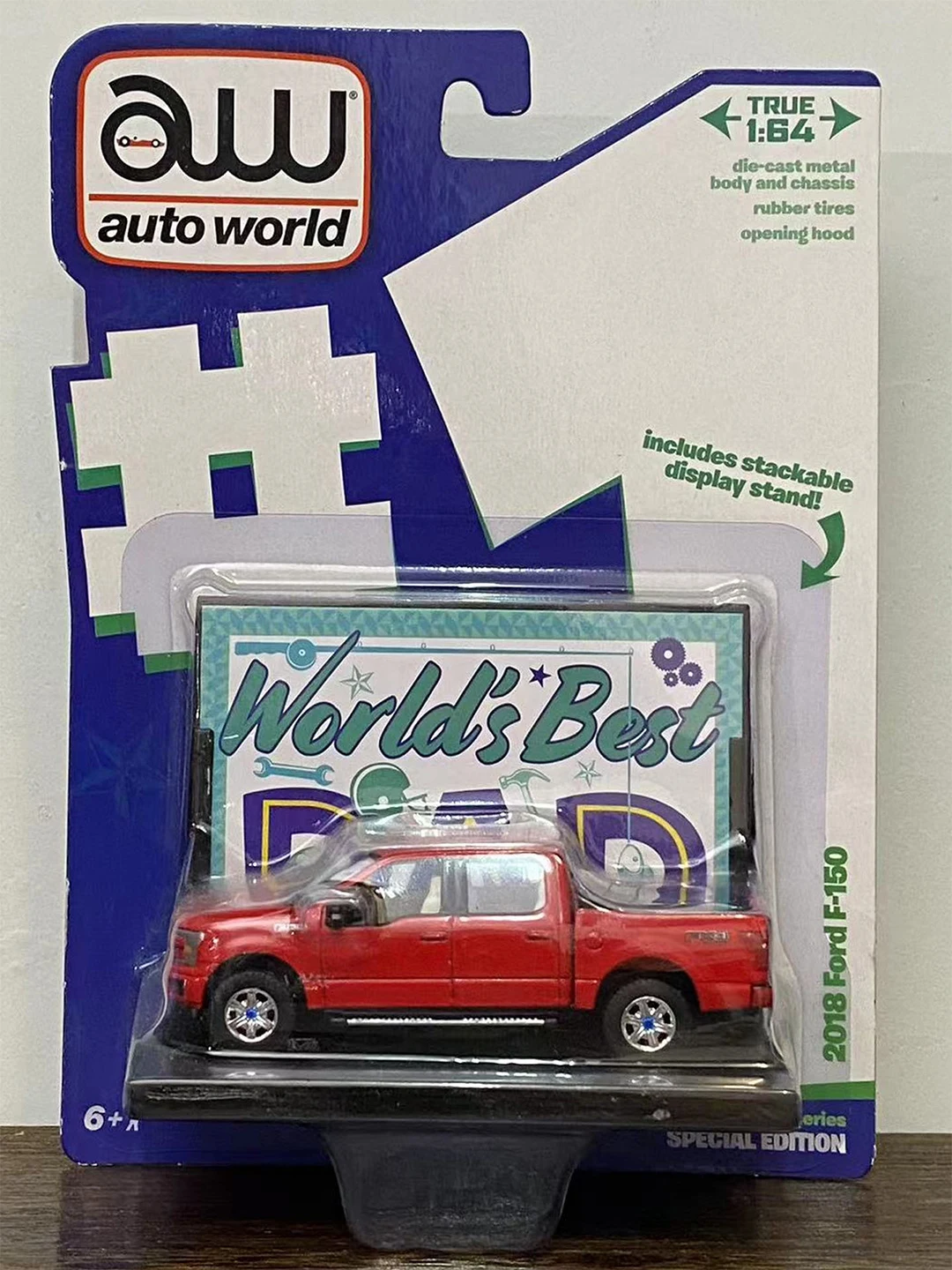 Modelo de Camioneta Clásica AW 164 Dodge Ram Silverado F150, Vehículo de Aleación, Estilo Retro, Modelo Coleccionable