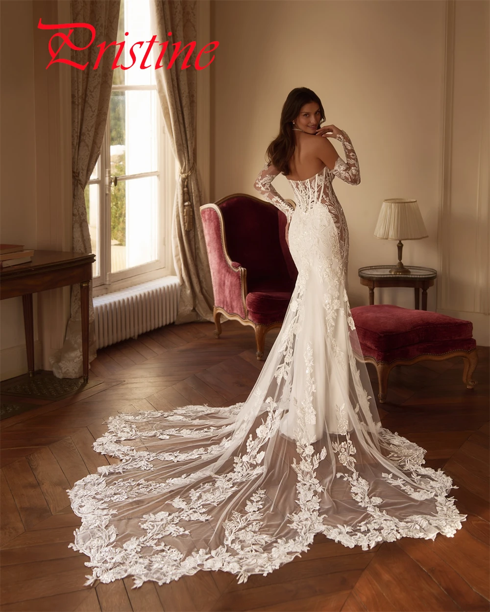 Vestido de novia de Jersey blanco personalizado, alta calidad, sin tirantes, manga desmontable, fiesta nupcial, botones delicados en la espalda, vestidos de novia