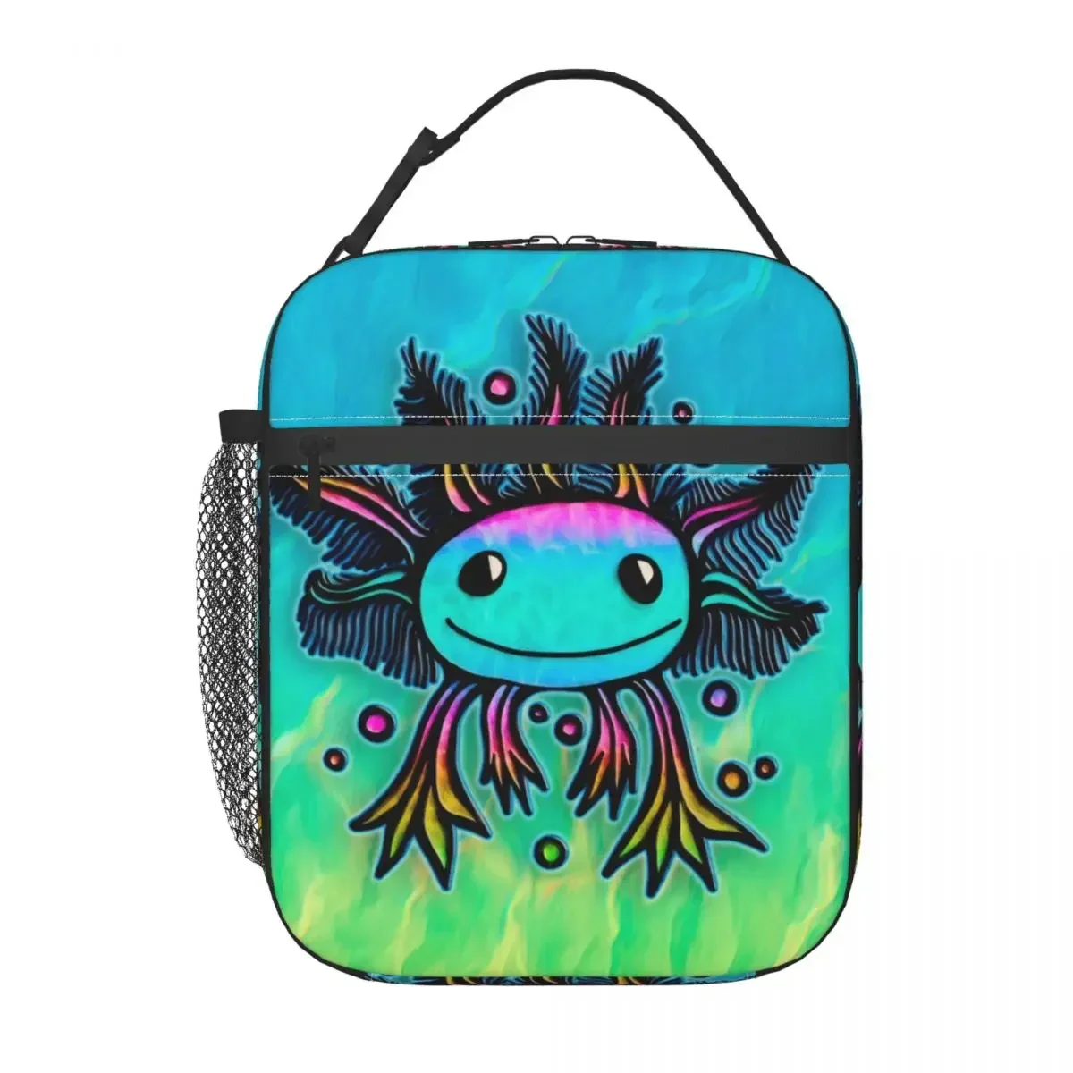 Exotic Axolotl Resuable Lunch Boxes Waterproof Salamander Animal Thermal Cooler Food Insulated Lunch Bag Kids School Children