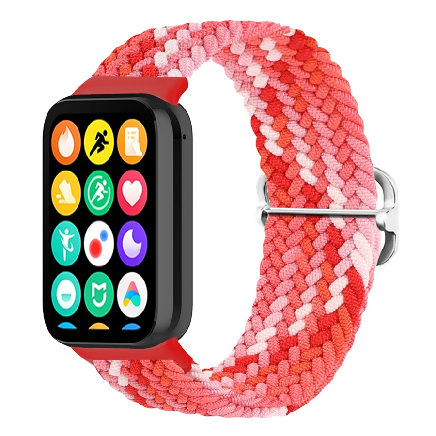 Nylon gevlochten bandje voor Xiaomi Mi Band 8/9/10 Pro armband smartwatch sport comfortabel polsbandje voor Redmi Watch 4 5 6 band
