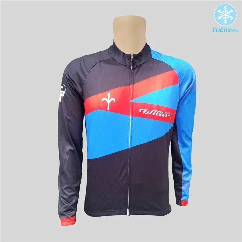 Pro Winter Long Sleeve Cycling Jersey Bib Pants MTB Bike Clothing Uniform Thermal Fleece Bicycle Maillot Ropa Ciclismo