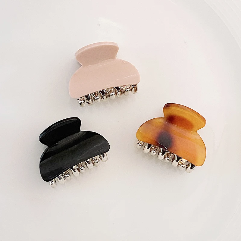 3 teile/satz Haar Klaue Clips Kleine Größe Leopard Print Acryl Shark Clip Einfache Elegante Haarnadel Haar Clips Frauen Haar Zubehör – Detail 5