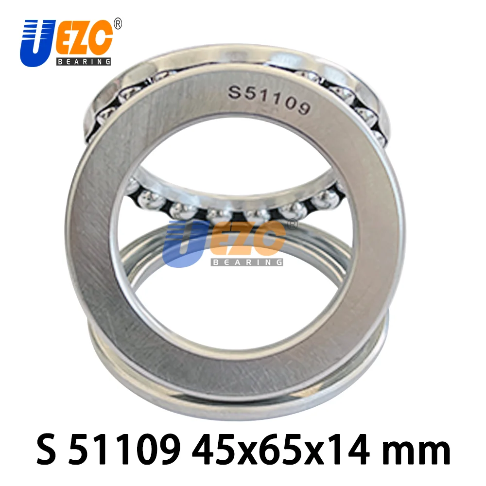 S51109 Stainless Steel Axial Deep Groove Ball Bearing 51109 45x65x14 mm