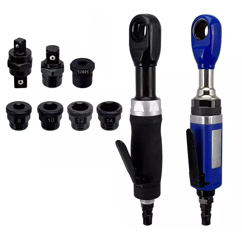 Perforated Pneumatic Ratchet Wrench Hollow  Wire-Through Socket Air Cramped Space Wrench