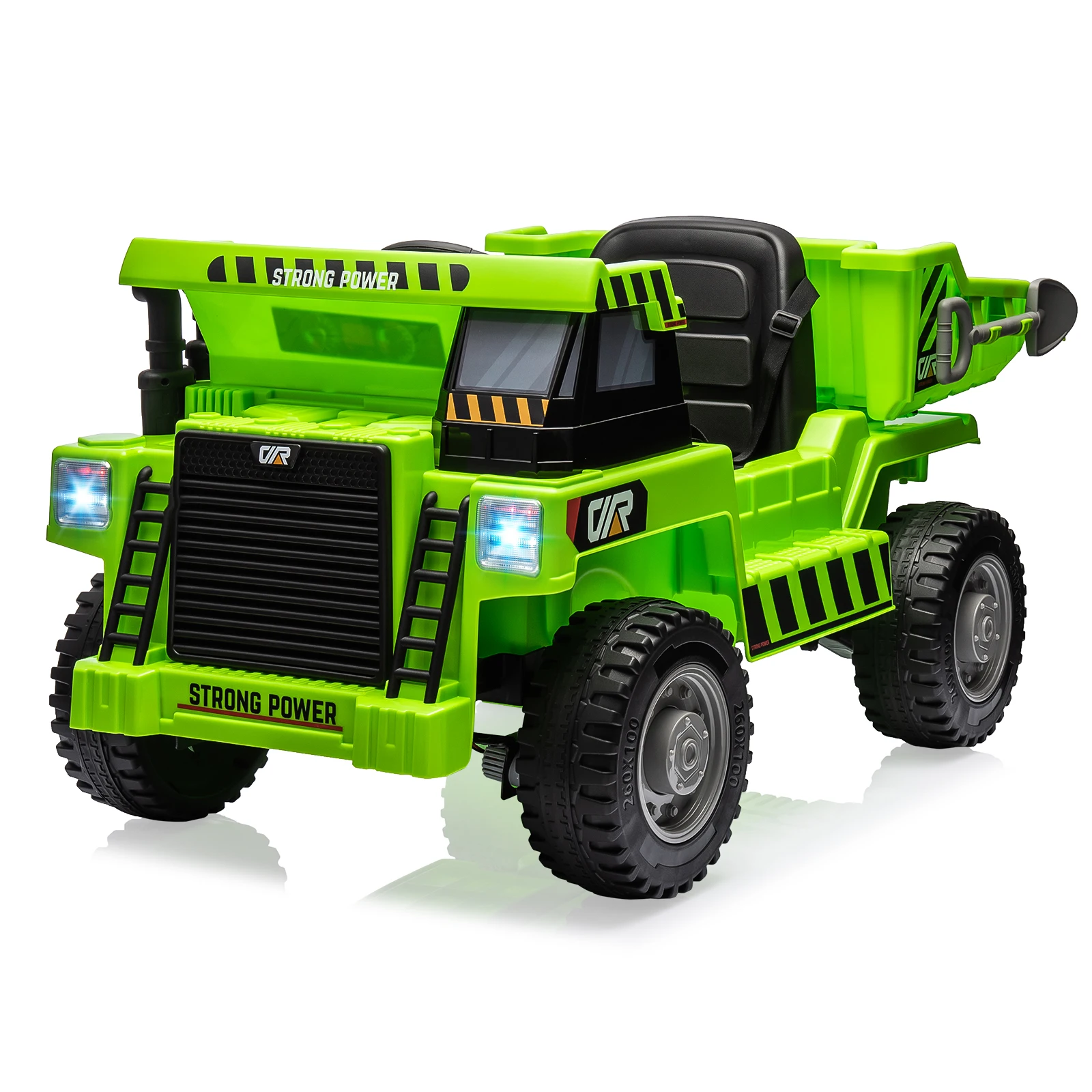 Ride on Dump Truck for Kids 12V Ride on Car with Electric Dump Bed Remote Control and Extra Shovel Ride on Construction Vehicle