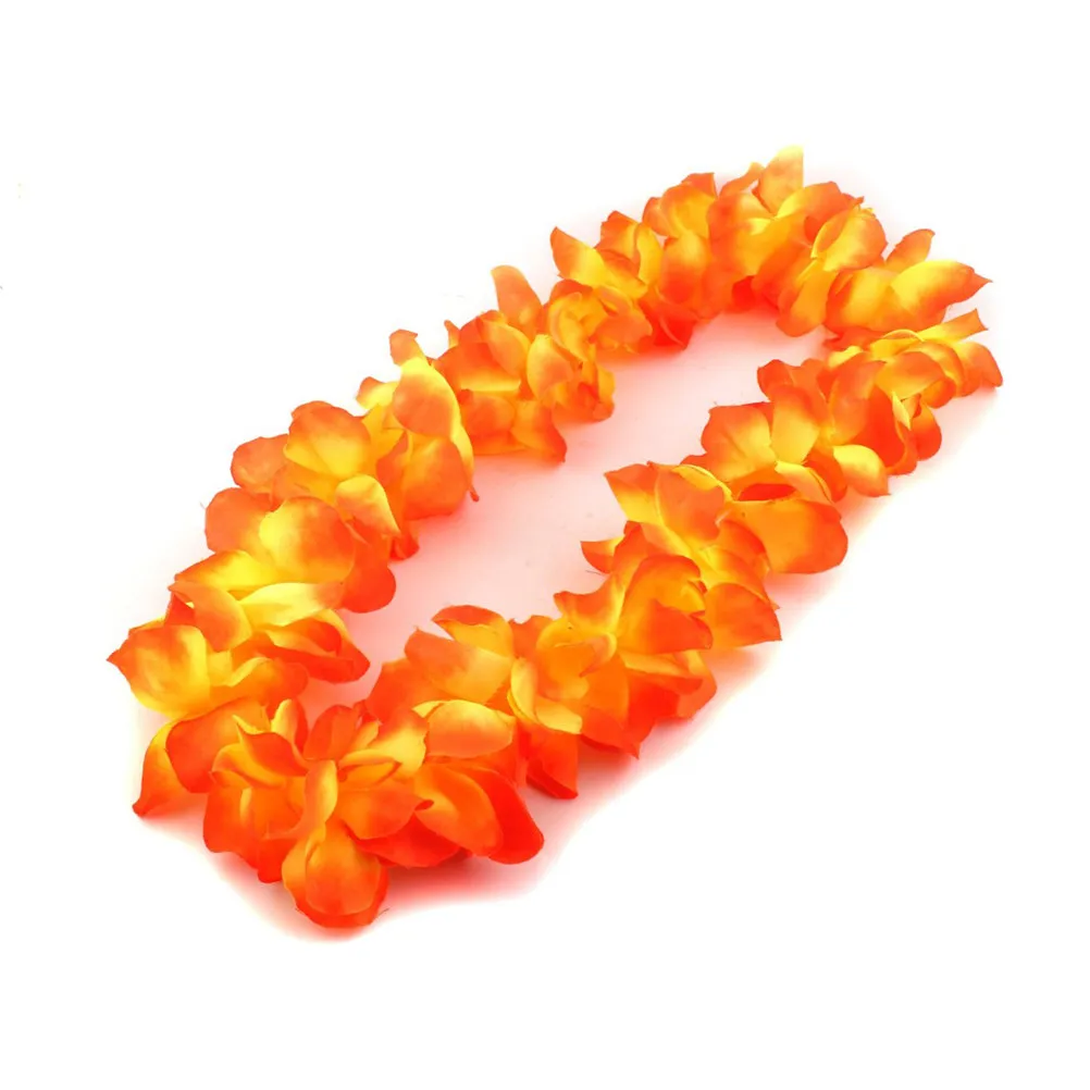 

Красочная гирлянда из тропических цветов длиной 100 см для гавайских мероприятий, пляжных вечеринок, костюмированных игр, гавайская гирлянда