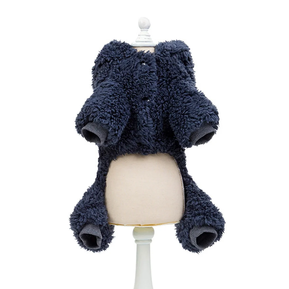 

Dog Clothes Pet Christmas Costume Festive Clothing for Small Coats Dogs Winter Grey