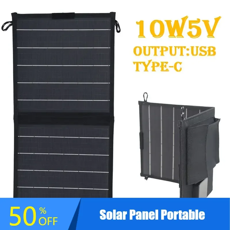 

10w 5V Solar Panel Portable For Fast Phone Charging Outdoor Mini Solar Charge Cell Plate