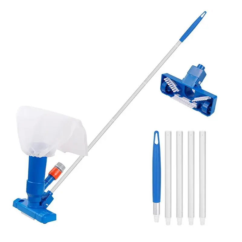 Swimming Pool Cleaning Tools- Vacuum Cleaner With 5 Section Pole For Ponds& Fountains Disinfection-B51B