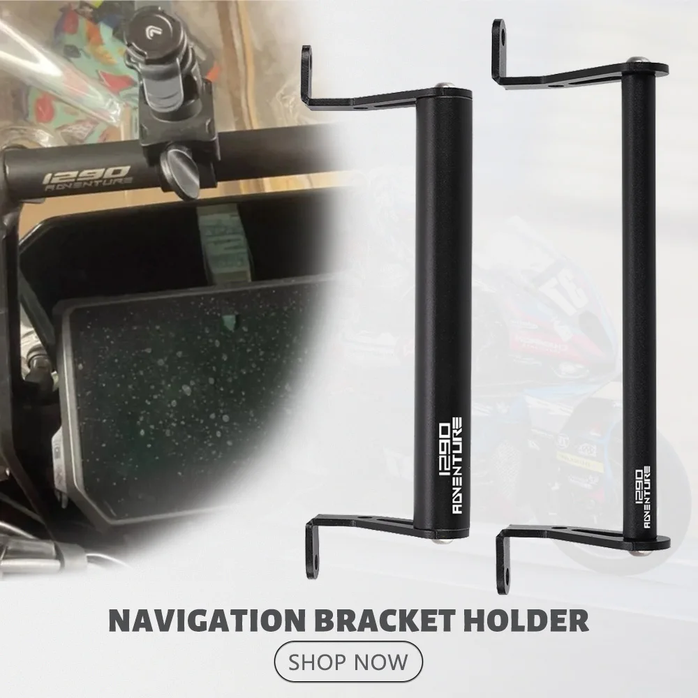 

12MM/22MM For 1290 Super Adventure S R ADV 2017-2024 2025 Motorcycle GPS Smart Phone Navigation Mounting Bracket Adapter Holder