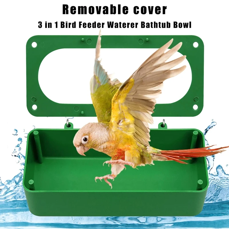 Water Cup Hanging Feeding Bowl for Chicken Quail Bird Anti-Splash Plastic Feeder for Cage Small Parrot Bird Bath M25 22