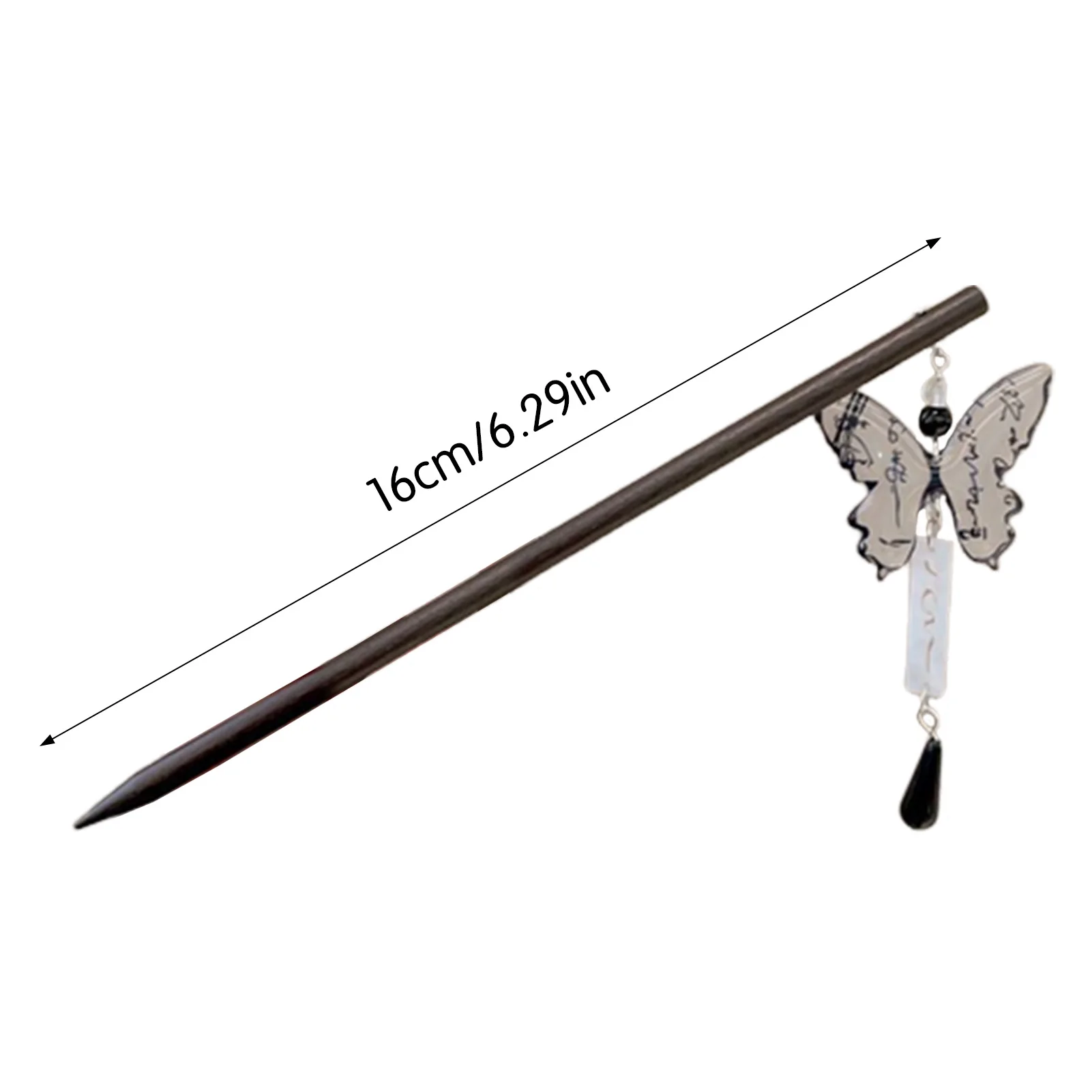 กิ๊บติดผมทรงจีนโบราณ กิ๊บโลหะสำหรับผมทรงฮั่นฝู พร้อมพู่สั้น สำหรับงานปาร์ตี้วันหยุด