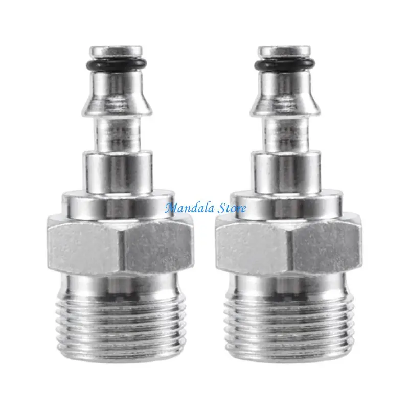 

U2JC Double Pack Metal Quick Connection Hose Adapters Standard M22 Systems Durability Anti Corrosion Design