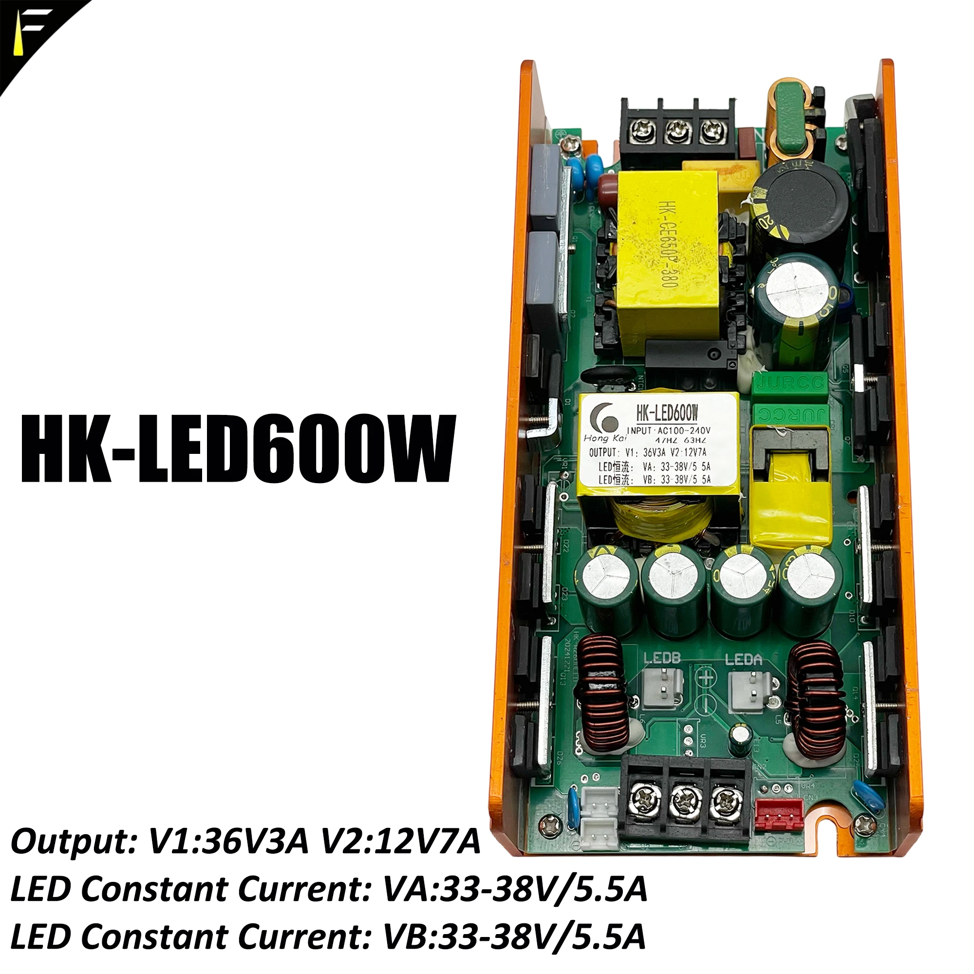 

Hong Kai HK-500WLED HK-600WLED Power Supply Board Constant Voltage&Current Suit For 400W LED Module Profile Cutter Beam Light