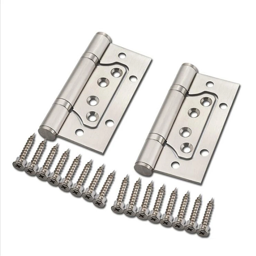 

3 PCS Silent Mother-child Door Hinge Hinges Stainless Steel Furniture Concealed Spring