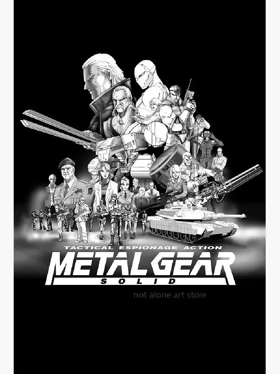 Metal Gear Solid Series Art Poster - Canvas Print Wall Decor for Game Enthusiasts