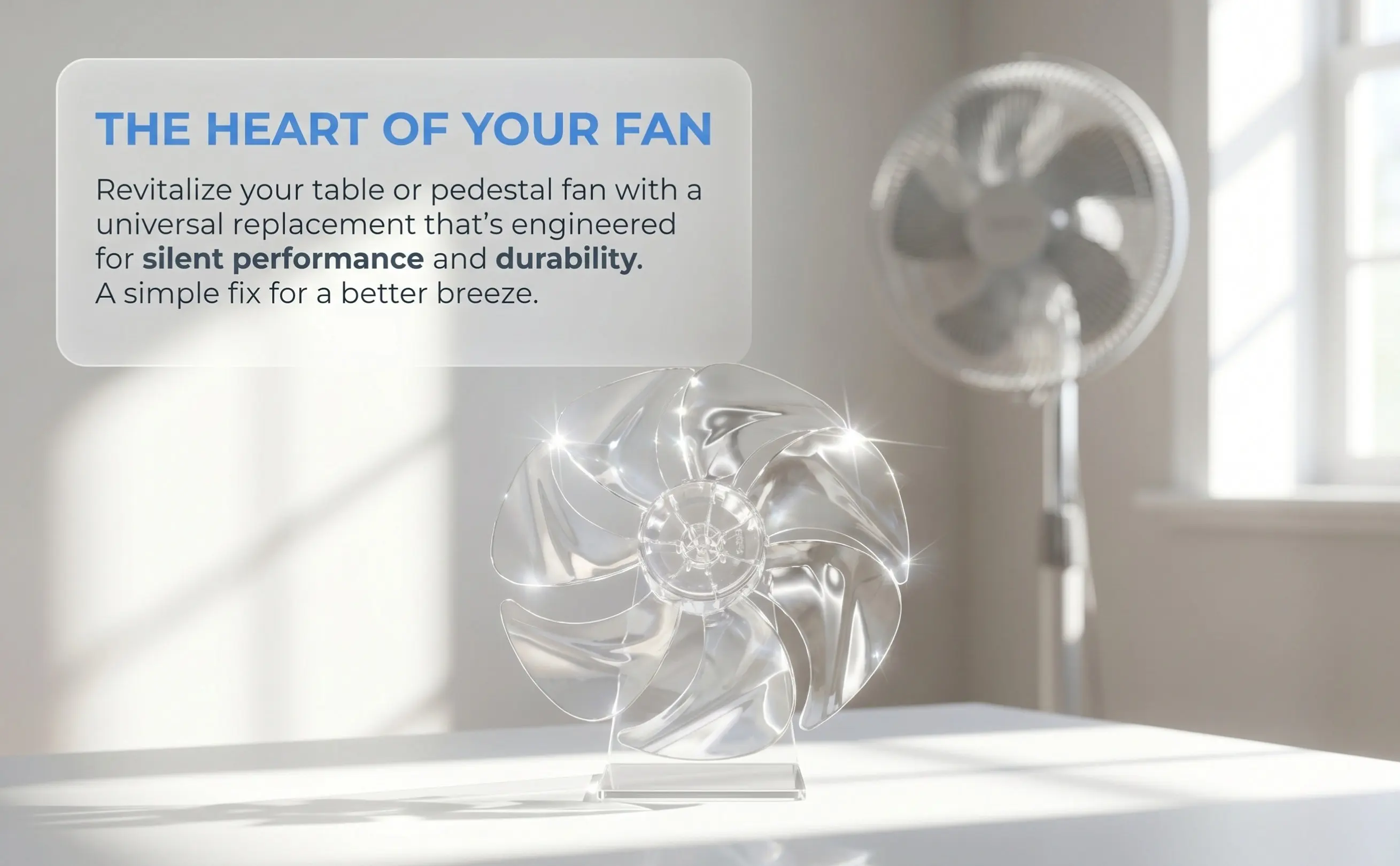 Plastic Fan Blade Household Replacement Parts Ceiling Blades Electric Accessories
