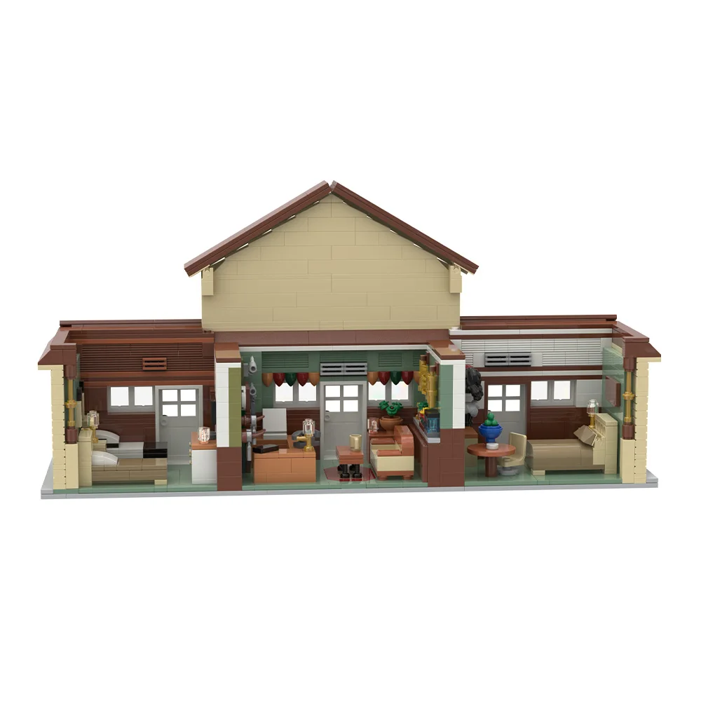 

Gobricks MOC Rosebud Motel Bricks Model Movie Schitt's Creek Building Blocks Architecture Street View Assembly Toys Kids Gifts