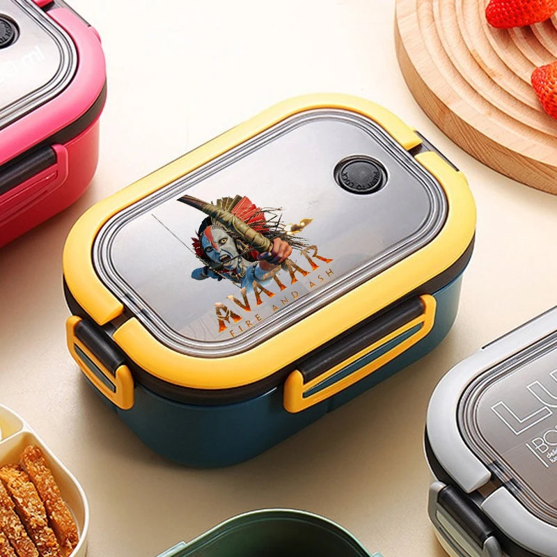 Avatar Lunch Box Insulated Boxs Boy Girl Manga Pattern Bento Box Fashion Large Capacity Rice Boxs Picnic Tableware New Home Gift