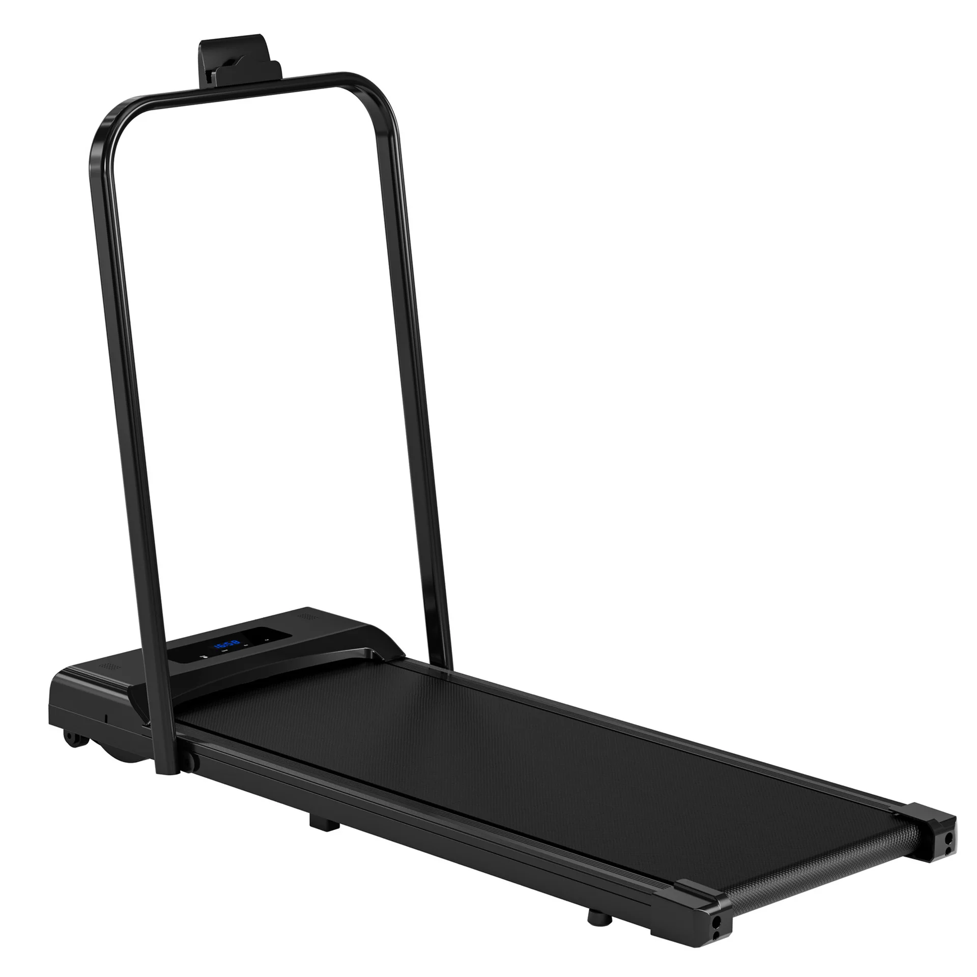 Electric Folding Treadmill with LED Display & Handle Bar Walking Pad Treadmill for Home Walking Jogging & Running