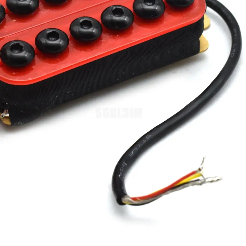 1pcs Adjustable Metal Double Coil Electric Guitar Pickups Humbucker Punk Red