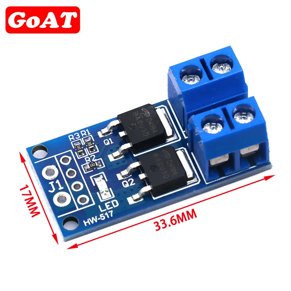 15A 400W MOS FET spust moduł napędowy DC 5V-36V Regulator PWM Panel sterowania do sterowania silnikiem pokładzie