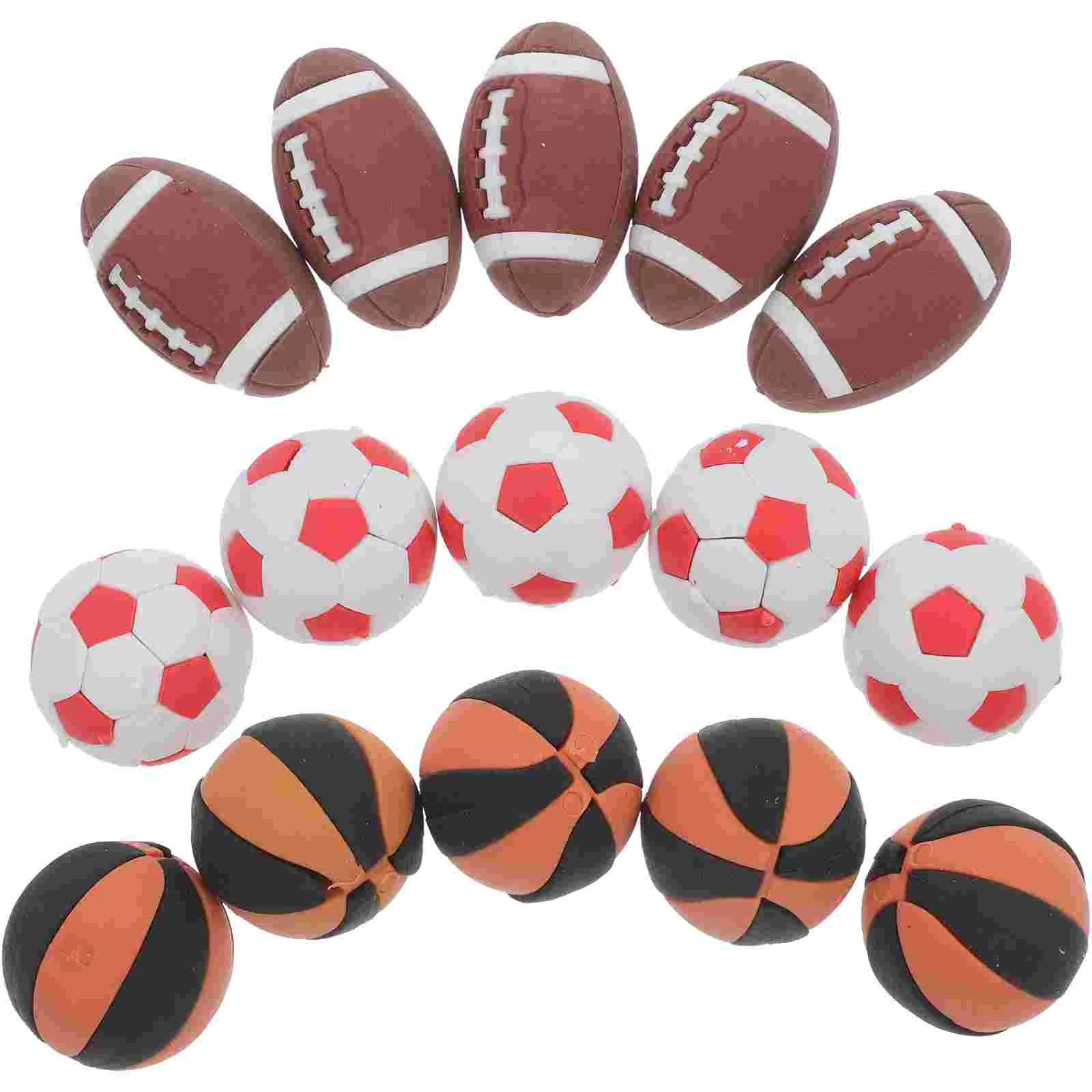 

15 Pcs Ball Eraser Multi-function Mini Erasers Basketball Party Favors Accessories Student