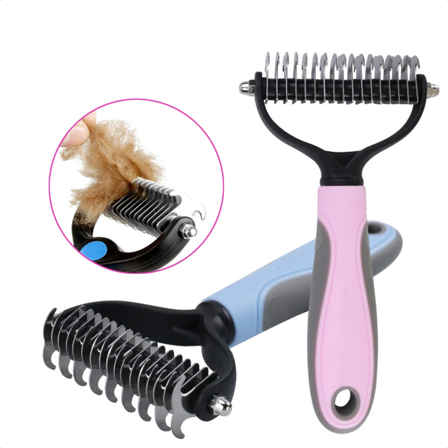 New Gentle and Efficient Pet Hair Removal Ultimate Complete Set - Versatile Brushes and Combs for Cats and Puppies - Effortlessl