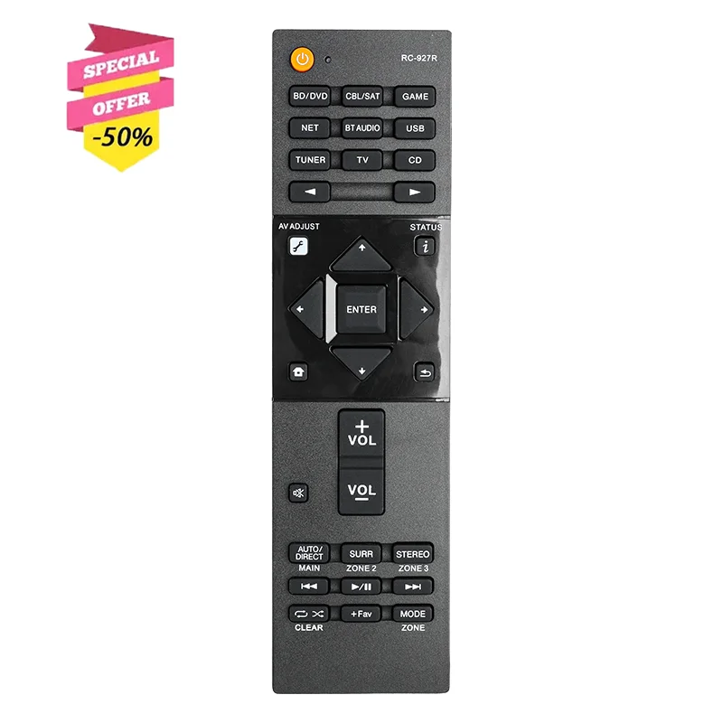 RC-927R Remote Control For Pioneer AV Receiver VSX-831 VSX-1131 VSX-LX101 VSX-LX301 SC-LX501 SC-LX502 SC-LX701 SC-LX801