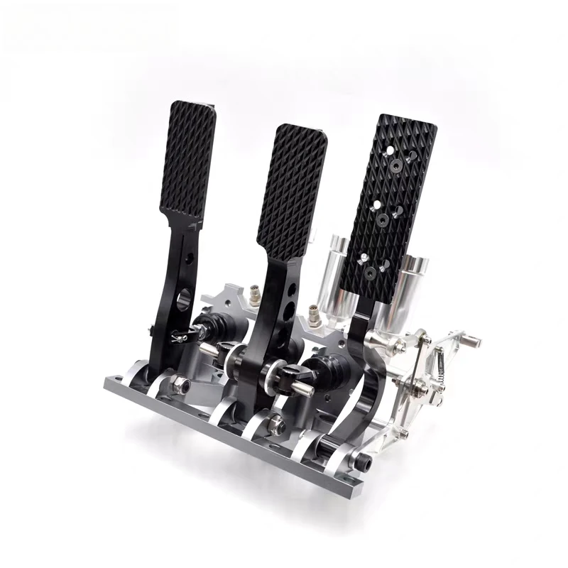 

Modified Triple Pedal Combination Drift Race Car Floor Vertical Brake Throttle Clutch Kit Forged Aluminum CNC