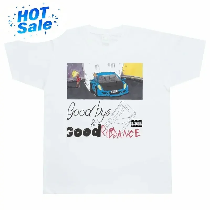 2026 Hip-hop Singer Juice WRLD Vintage Print Short-sleeved T-shirt Made of Pure Cotton. Comfortable and Breathable. Black