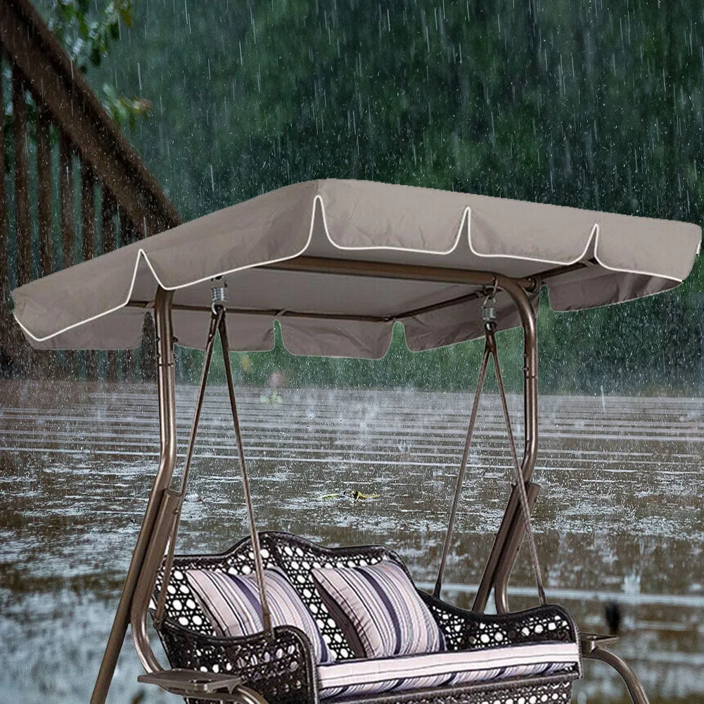 

Patio Swing Canopy Replacement Cover 56x47 Inch Waterproof 210D Oxford Fabric All-Weather Protection for 2-Seat Bench Swings